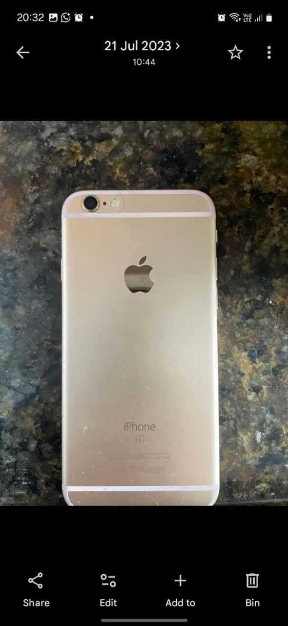 IPHONE 6S - dourado 