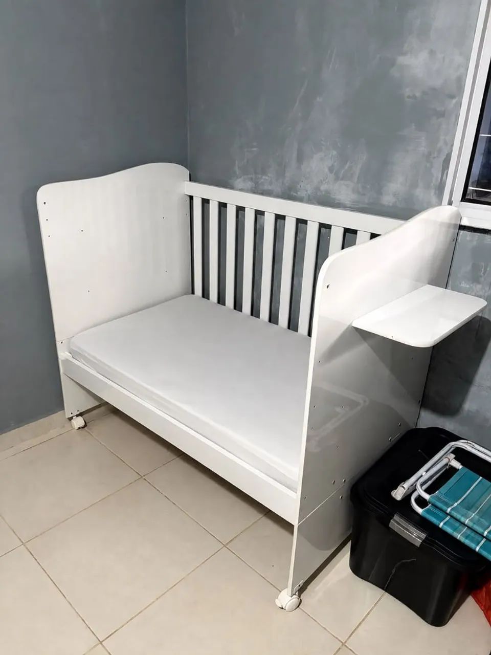 Berço 3 em 1 com colchão Ortobom