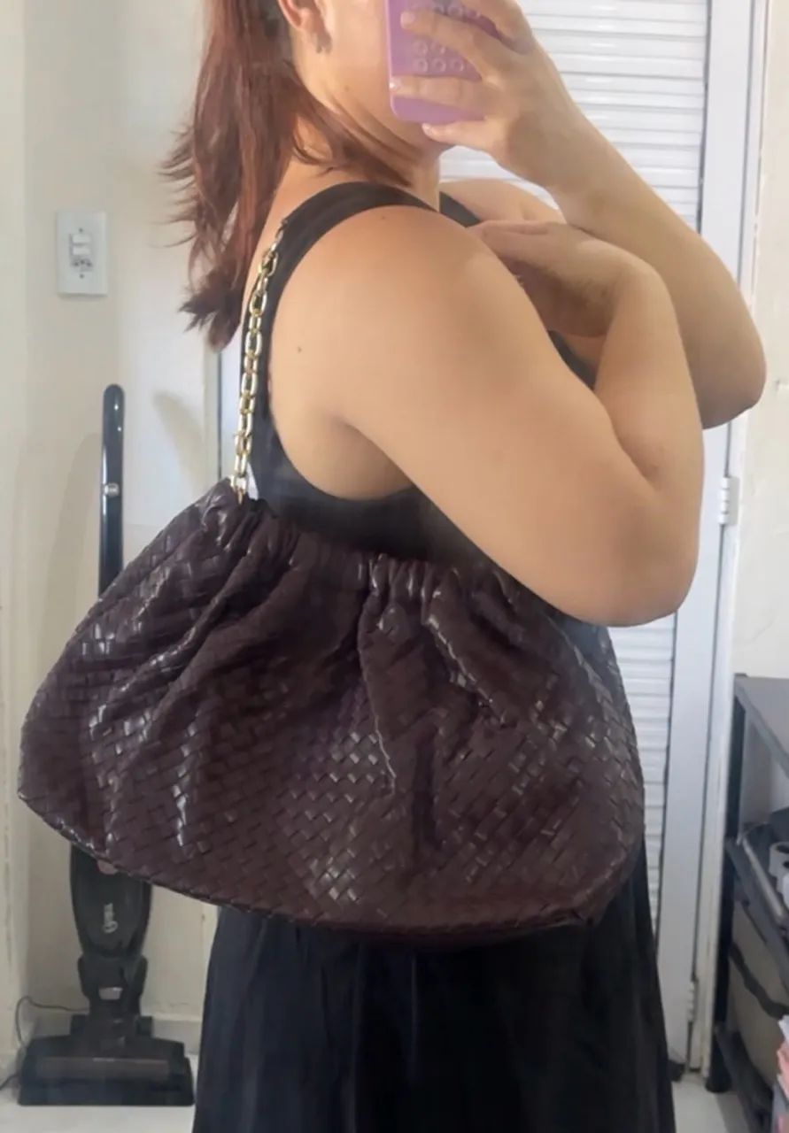 Bolsa de Ombro Trançada 