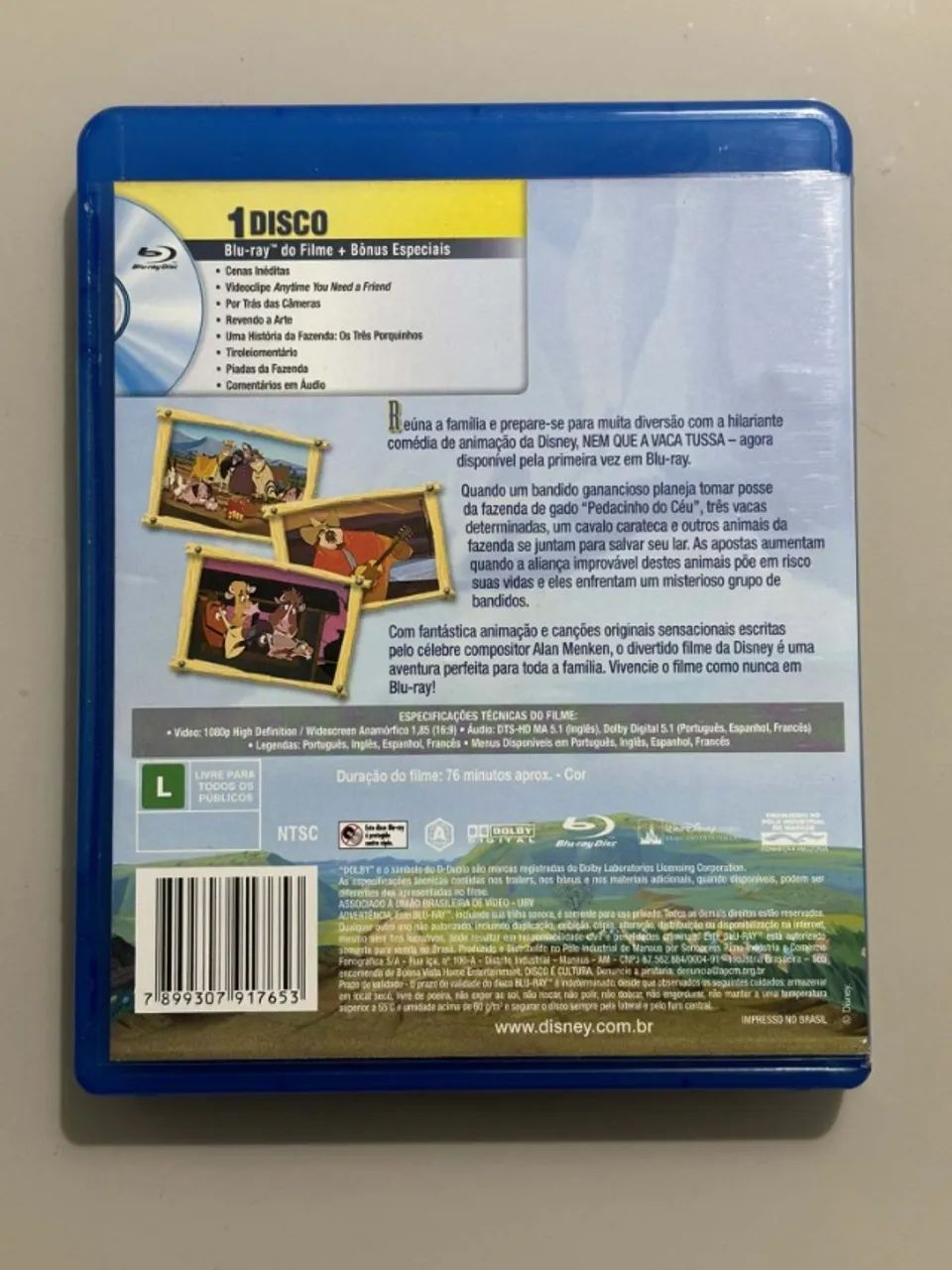 Blu-ray Nem Que a Vaca Tussa (Disney) - Original e Raro - Foto 3