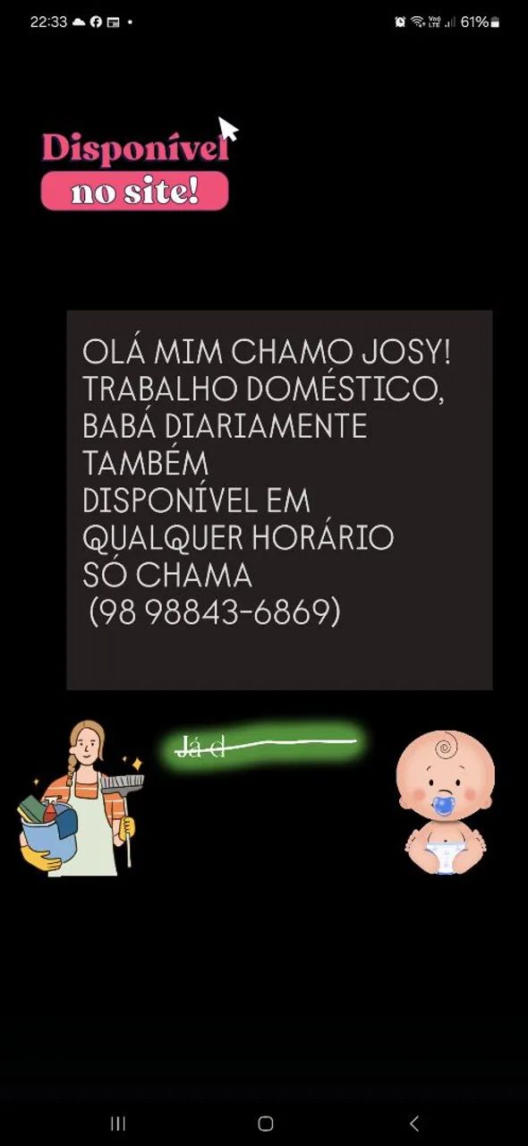 BABÁ É TRABALHO DOMÉSTICO 