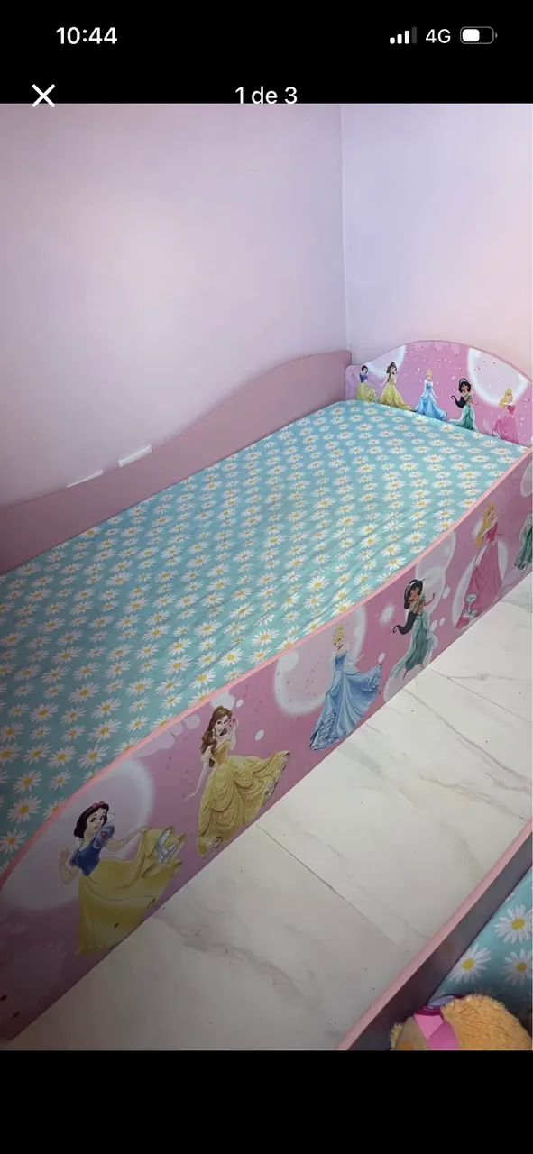 Cama princesa solteiro 