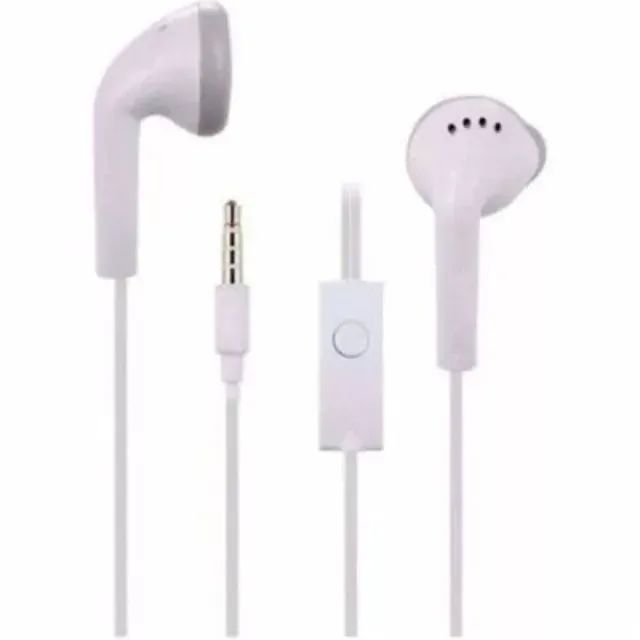 Fone De Ouvido Com Fio Branco com Microfone Sem Borracha - Foto 2