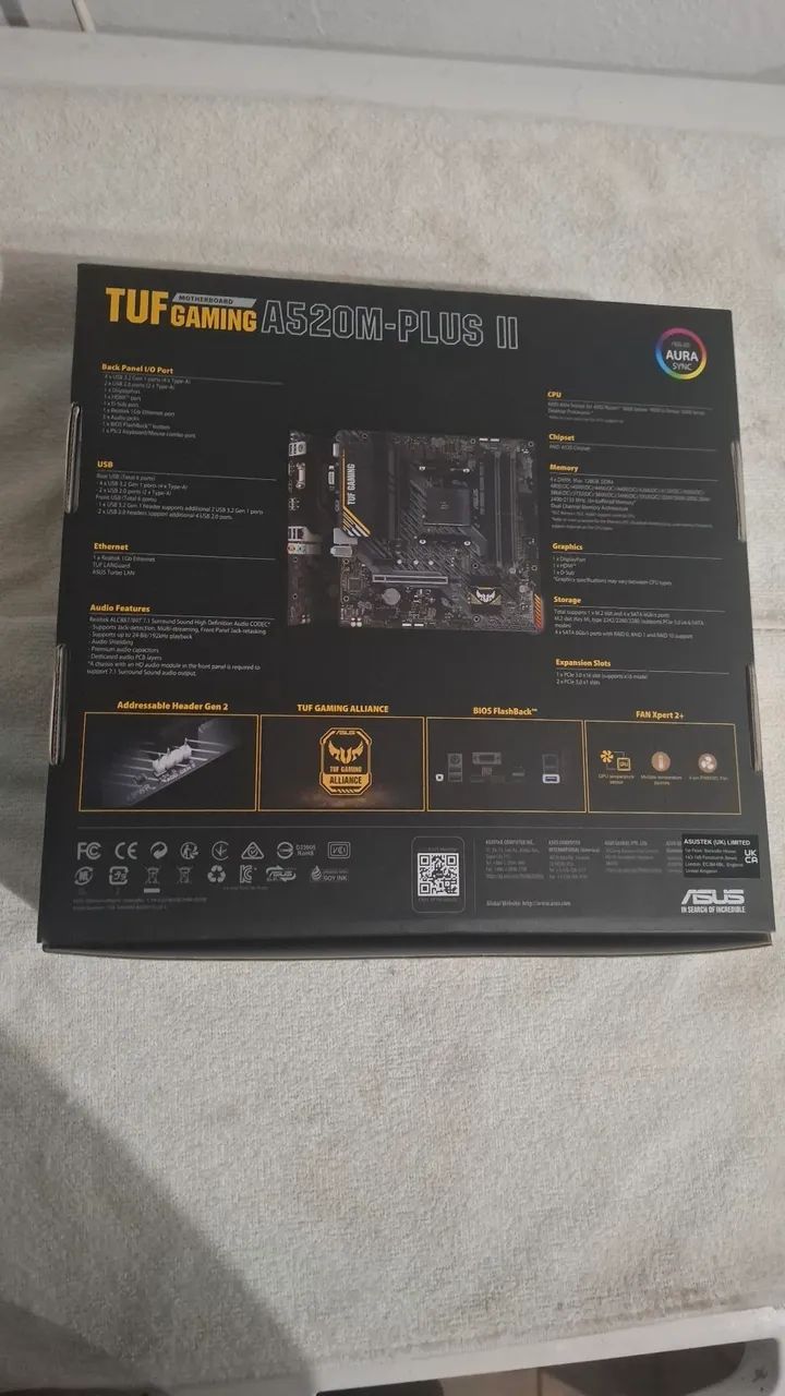 Placa-mãe ASUS TUF Gaming A520M-PLUS  - Foto 2