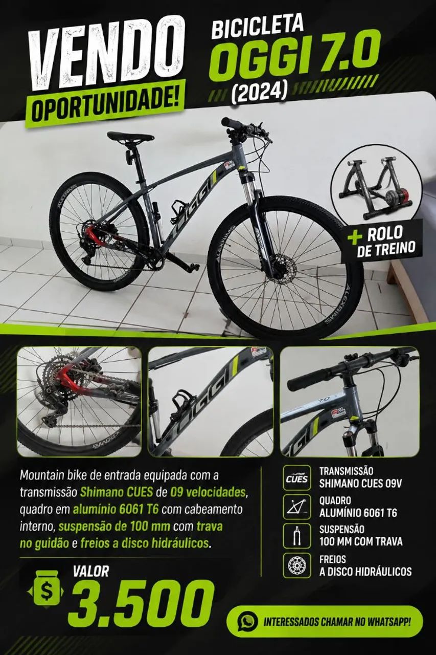 Vendo Bicicleta OGGI 7.0 (2024) 