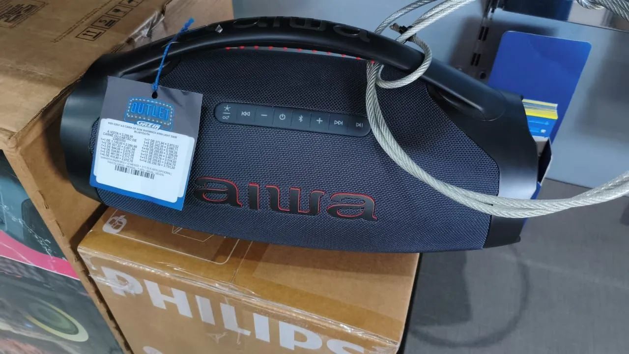 Vendo caixa de som  bom box Aiwa  nova