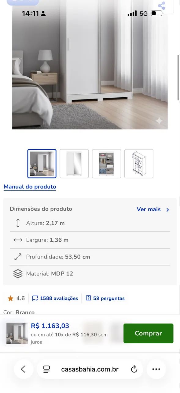 GUARDA-ROUPA Solteiro - Foto 2