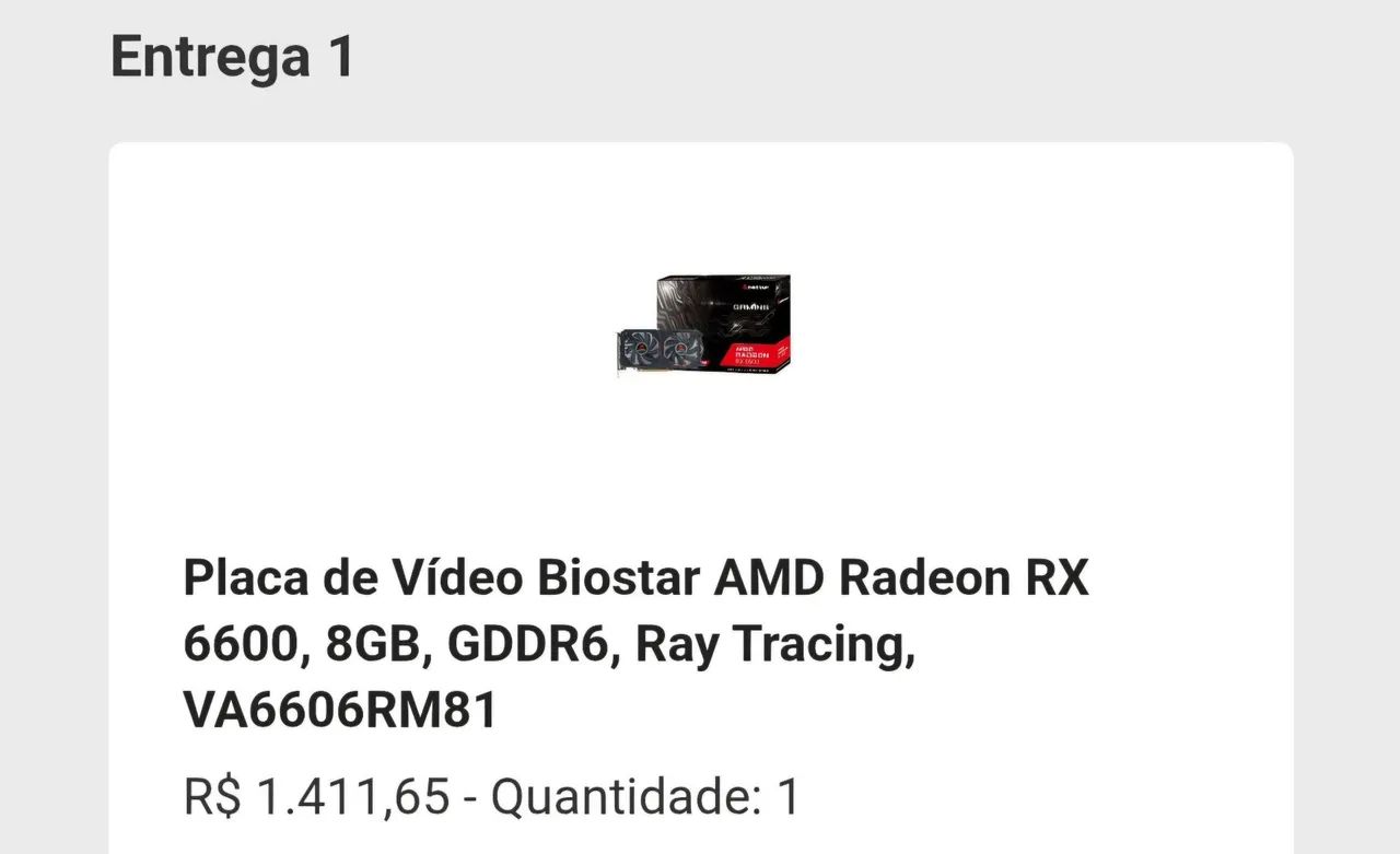 Placa de Vídeo Rx6600