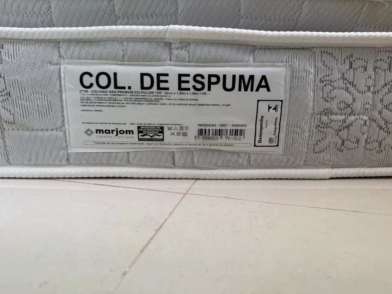 Colchão de espuma Queen 