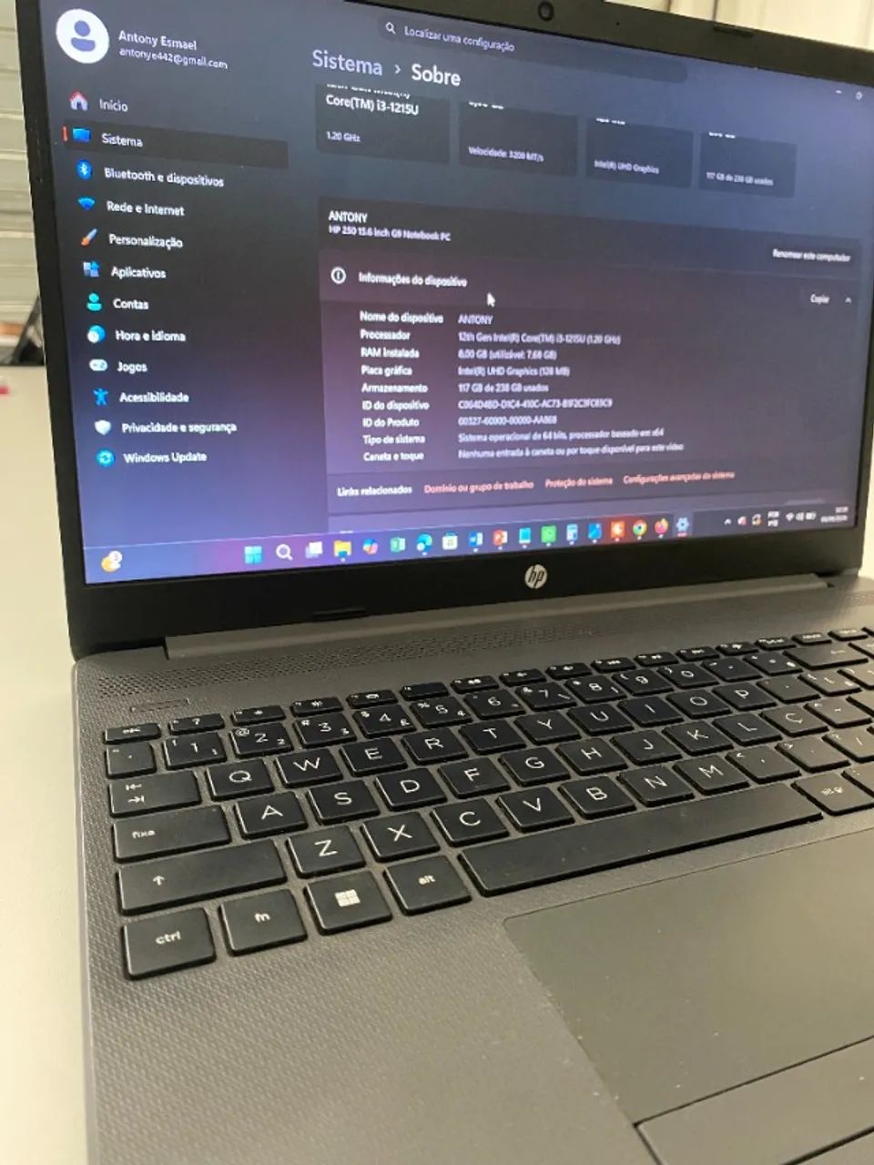 NOTEBOOK COM 238GB - Foto 5