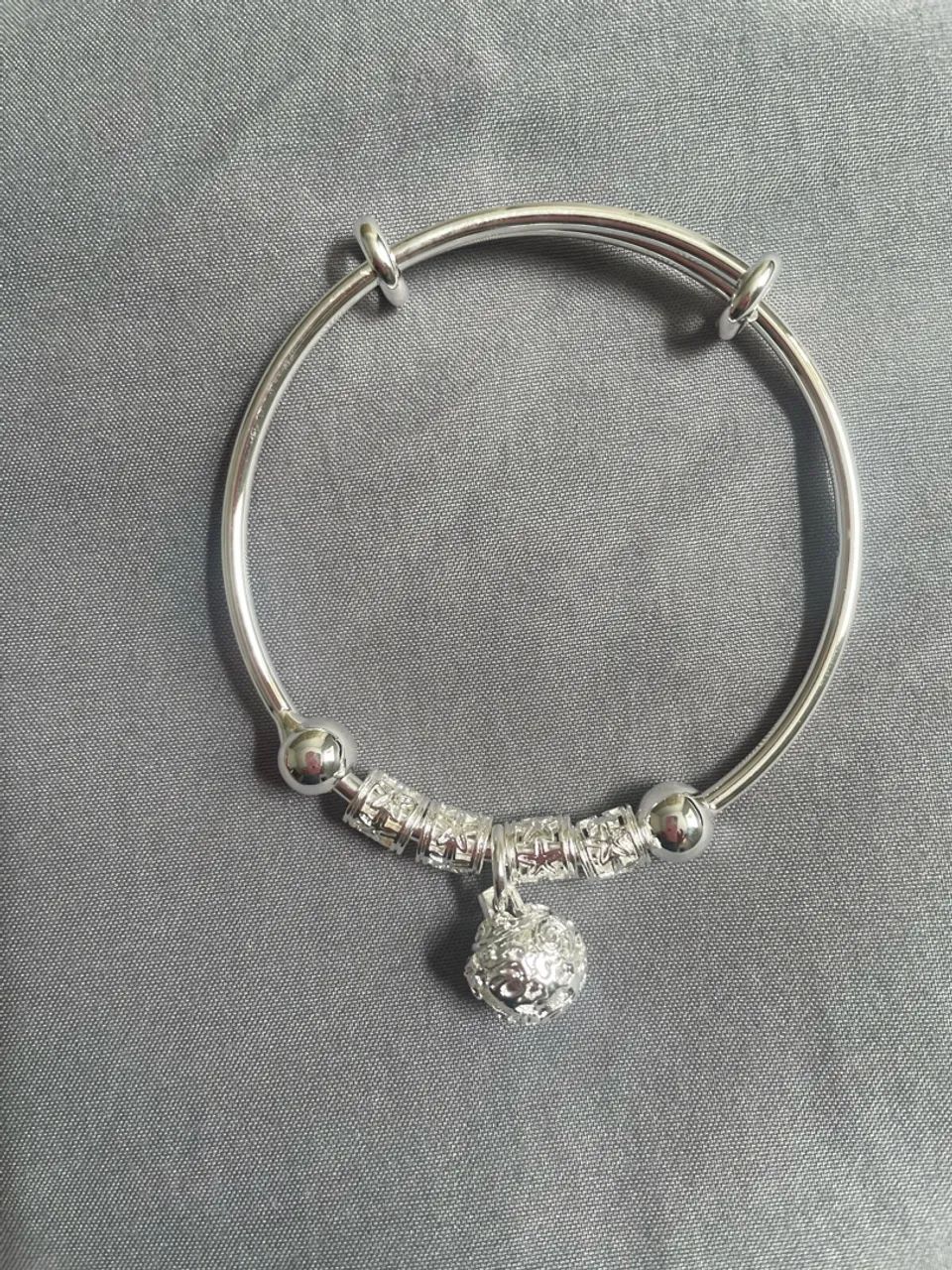 Pulseira banhada a prata 925