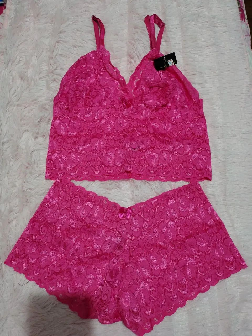 Conjunto de lingerie sem bojo Tam G Pink