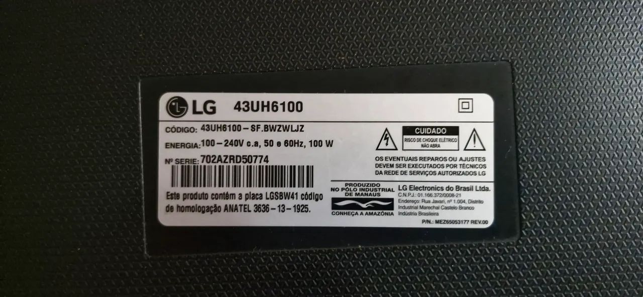 Tv LG 43 pol. Com defeito  - Foto 2