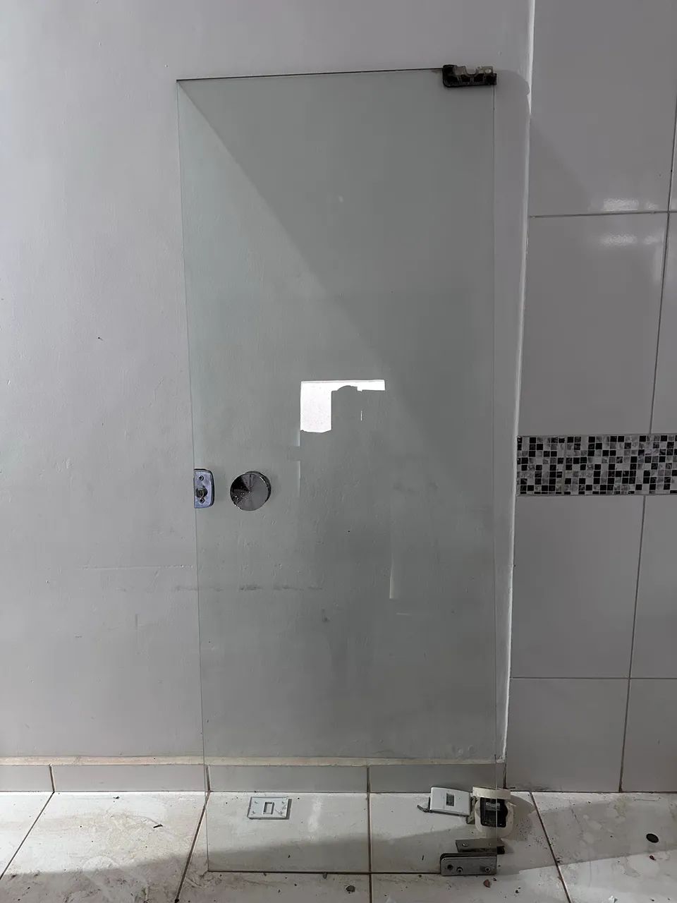 Porta blindex usada