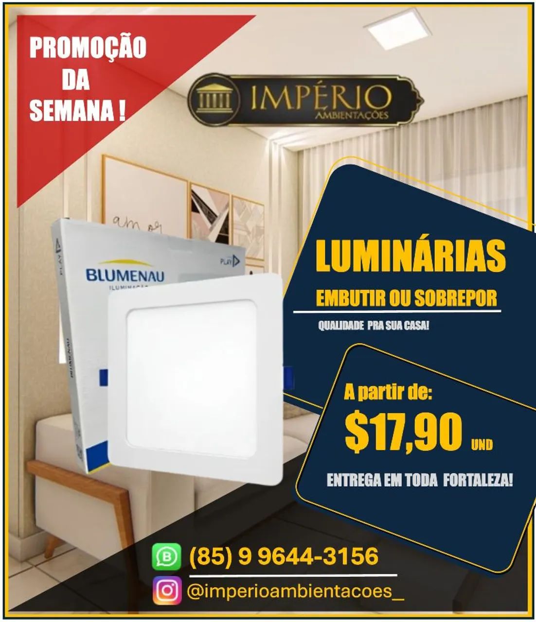 Luminárias led em promoção!