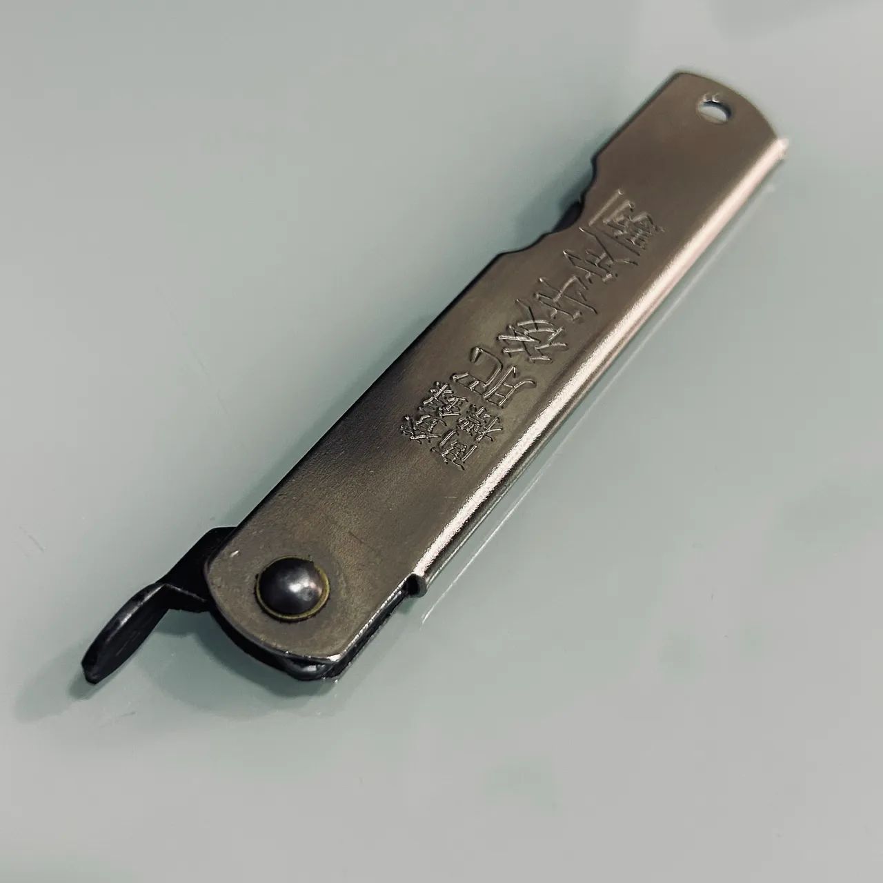 Canivete Faca Higonokami Prateada 17cm Japonesa - Foto 4