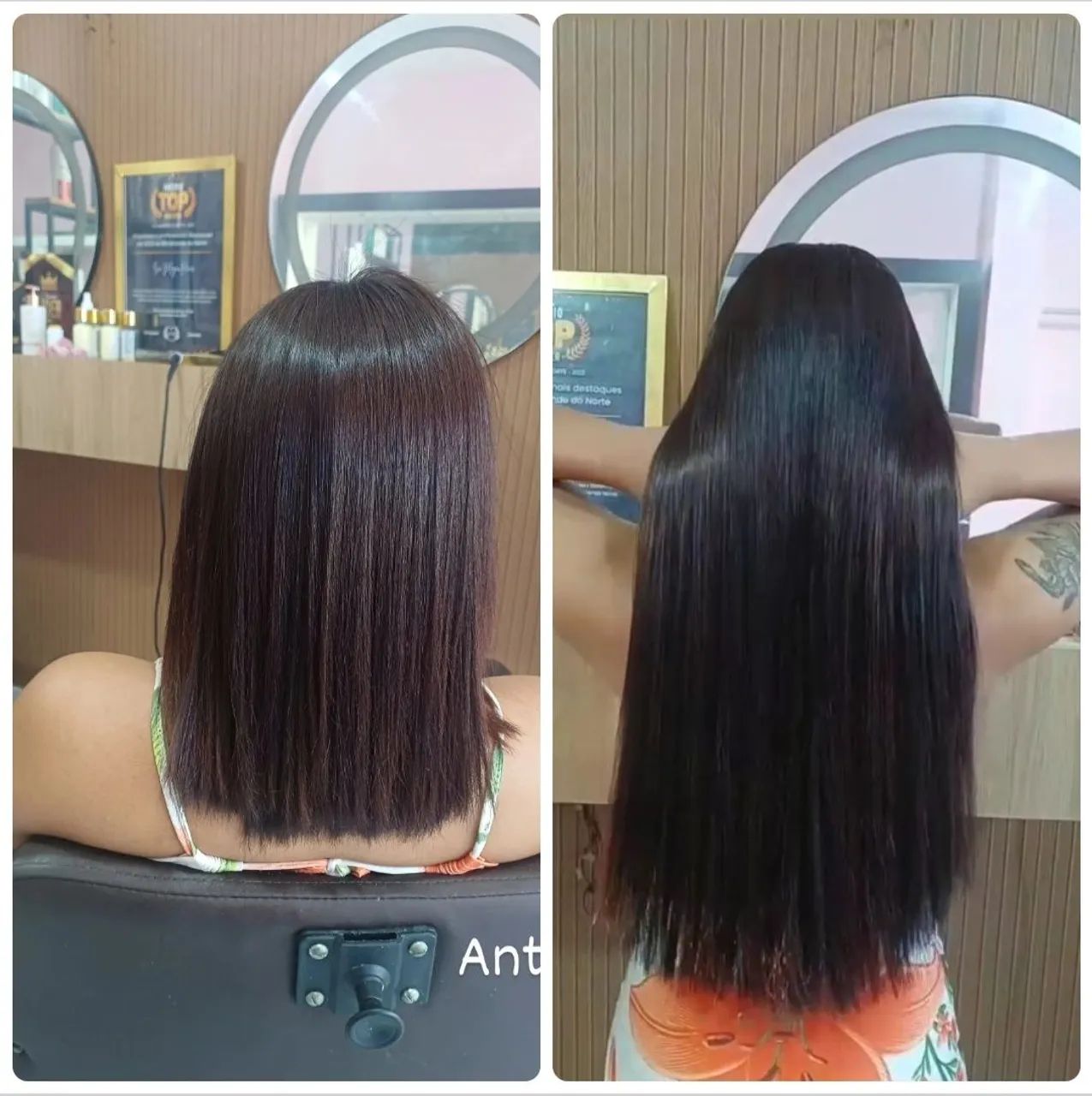 Mega hair cabelo humano com aplicação no método ponto americano no italiano e queratina  - Foto 3