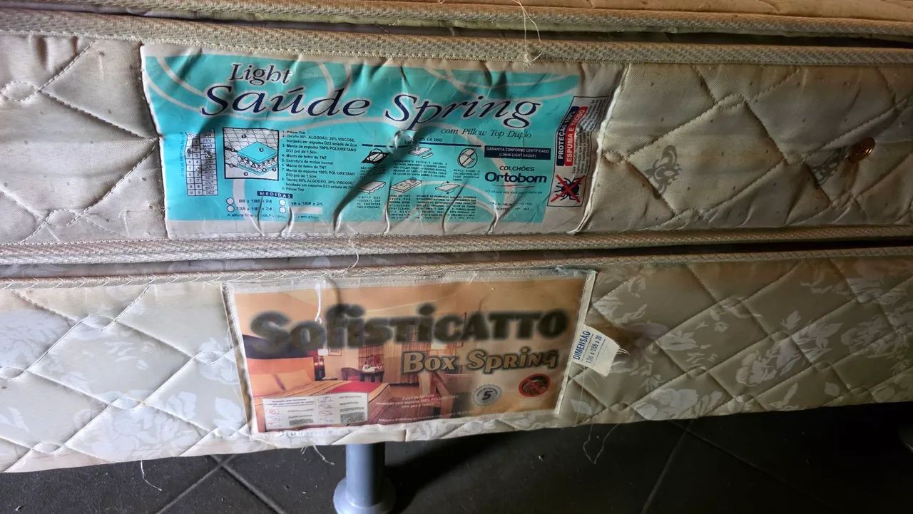 Colchão ortobom +box spring - Foto 4
