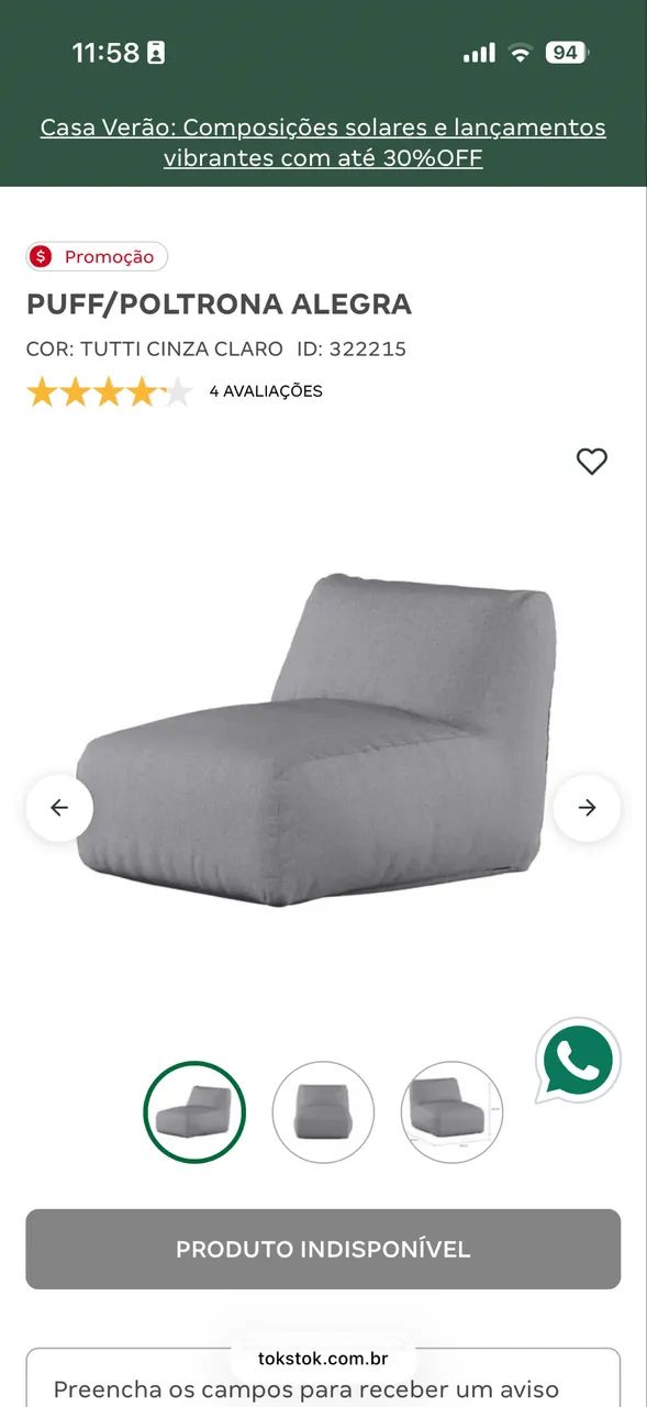 2 PUFFS ALEGRA TOKSTOK - Foto 2