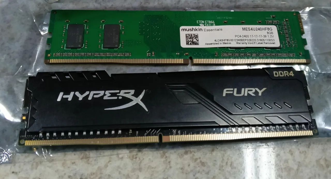 MEMORIAS RAM 2X8