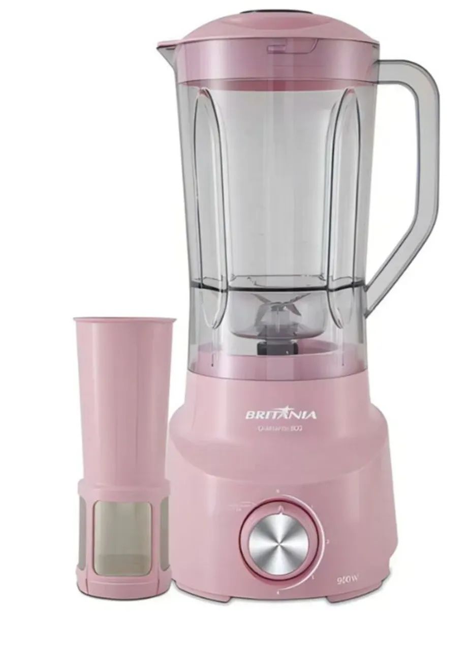 Liquidificador Britânia rosa