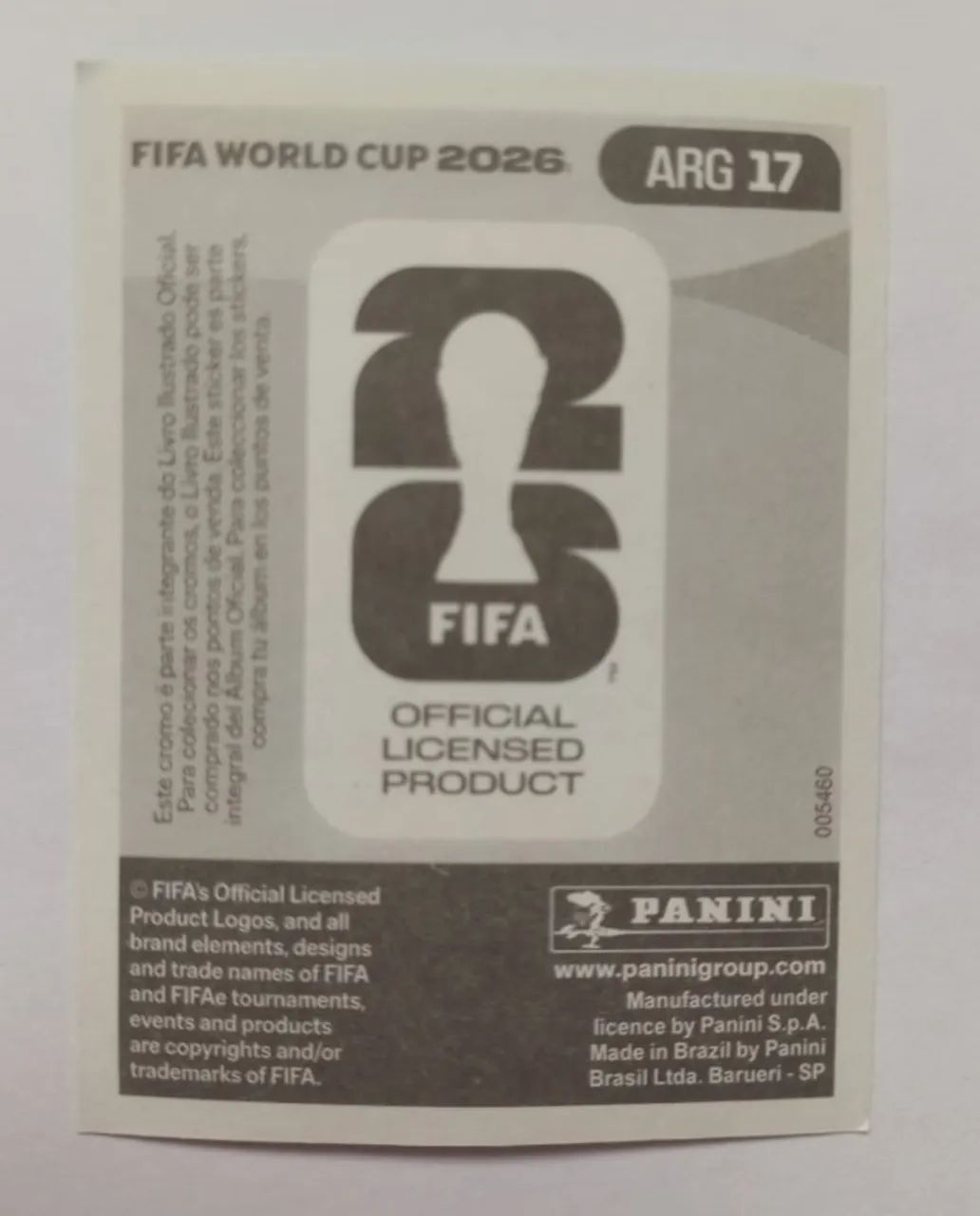 Figurinha Copa 2026 - ARG 17 - Foto 2