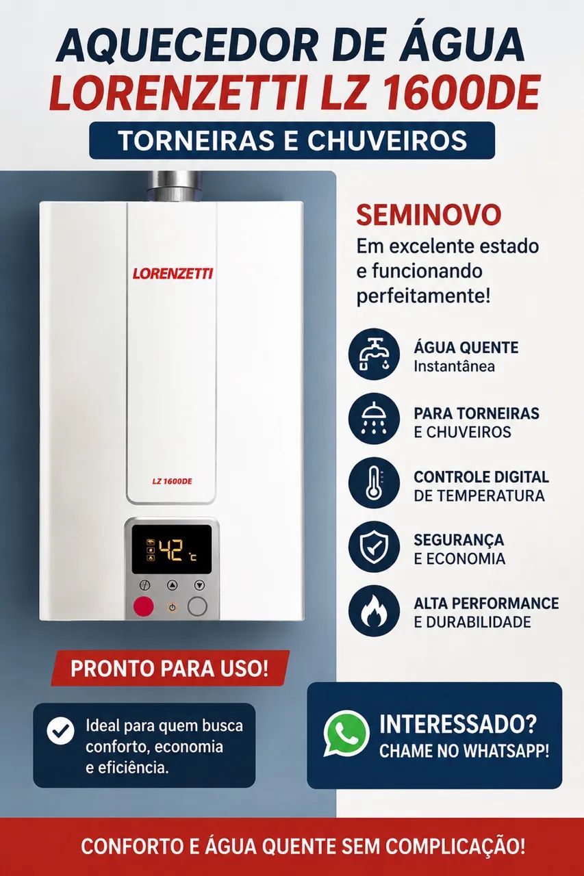 Aquecedor de gás Lorenzetti