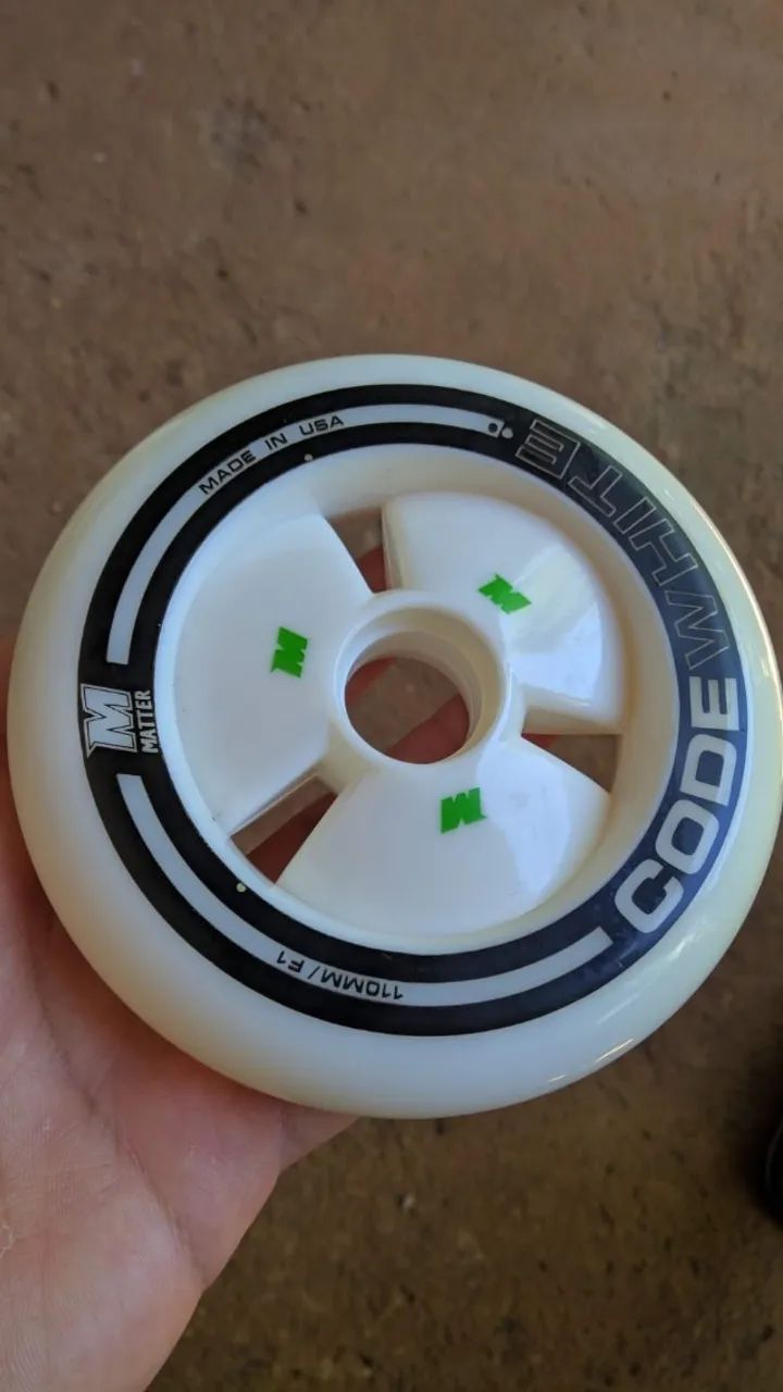 Roda Patins Matter Code White 110mm - Foto 2