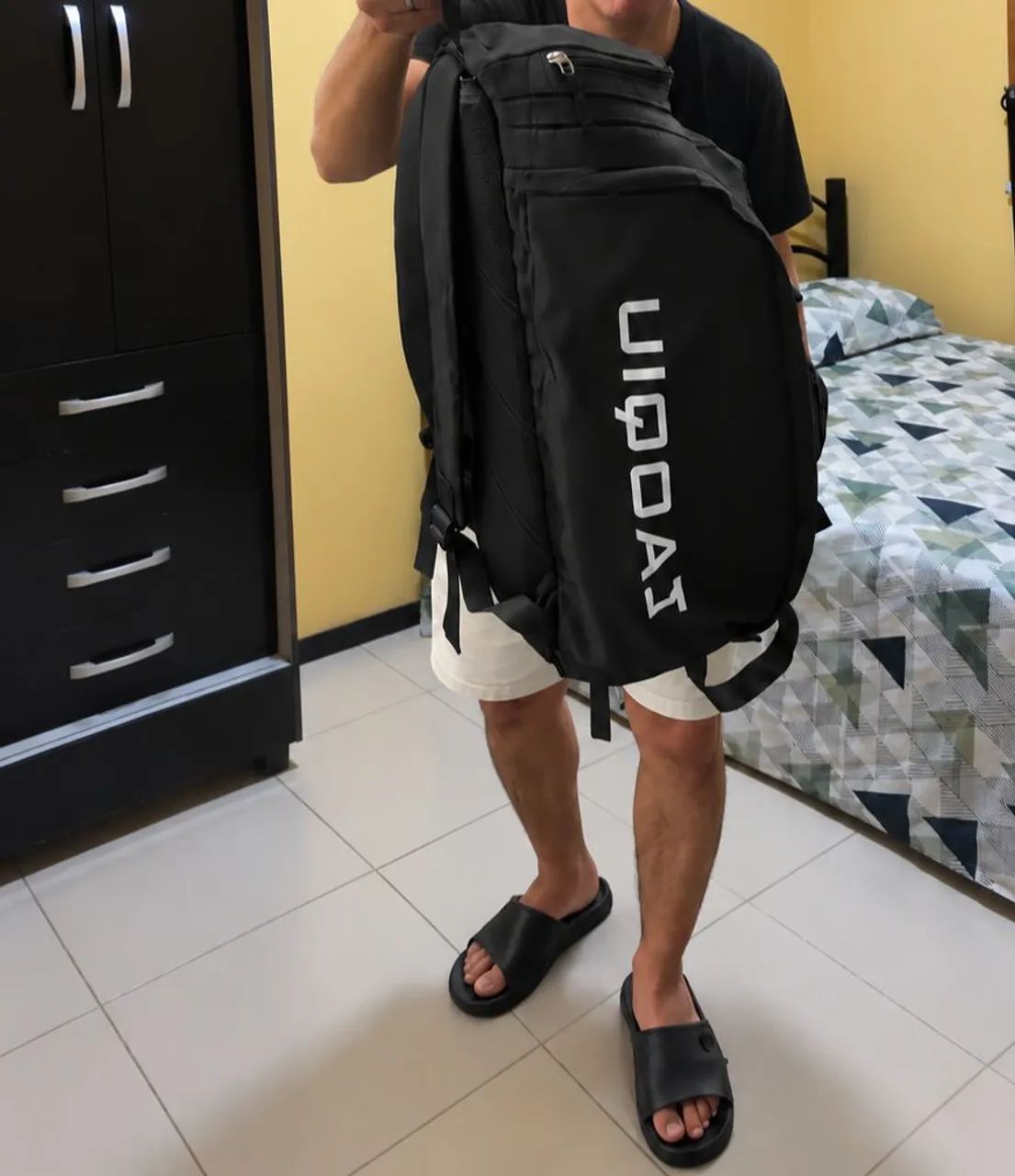 Mochila Nova Preta Grande e Resistente - Multiuso - Foto 4
