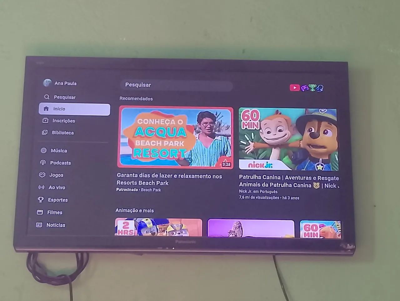 Vende-se um tv Panasonic de 32 polegadas pegando tudo perfeitamente 