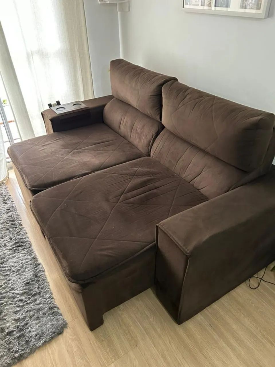 SOFA +MESA COM 4 CADEIRAS 