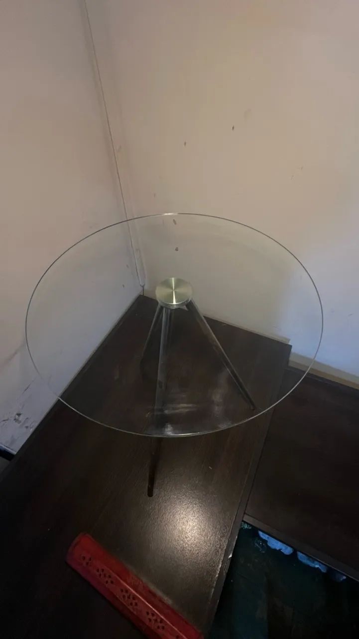 mesinha de vidro de centro 