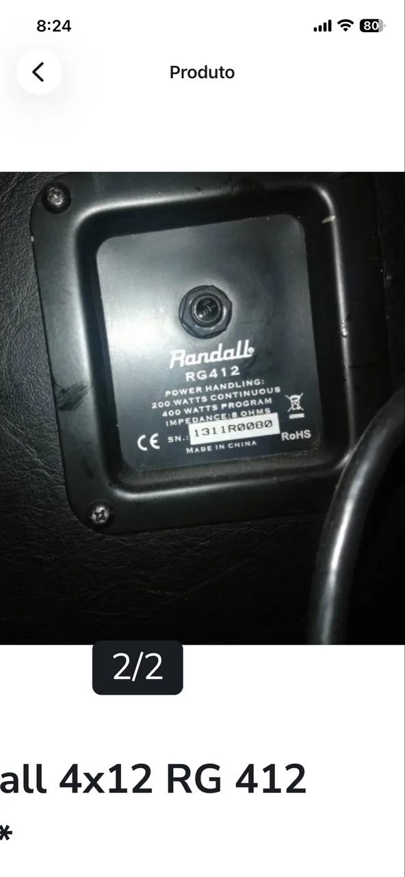  Caixa Randall 4x12  - Foto 3