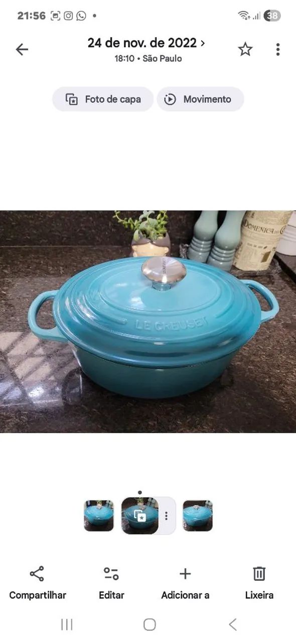 Panela Le creuset oval 27 cm azul caribe - Utensílios Para Cozinha