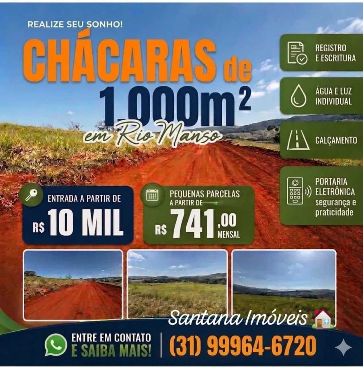 Terrenos à Venda em Rio Manso/MG