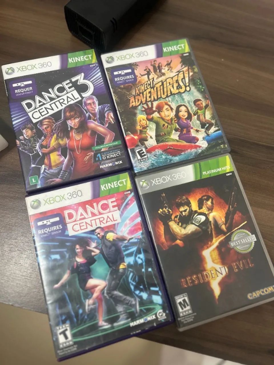 XBOX 360 com 2 controles, kinect e jogos - Foto 2