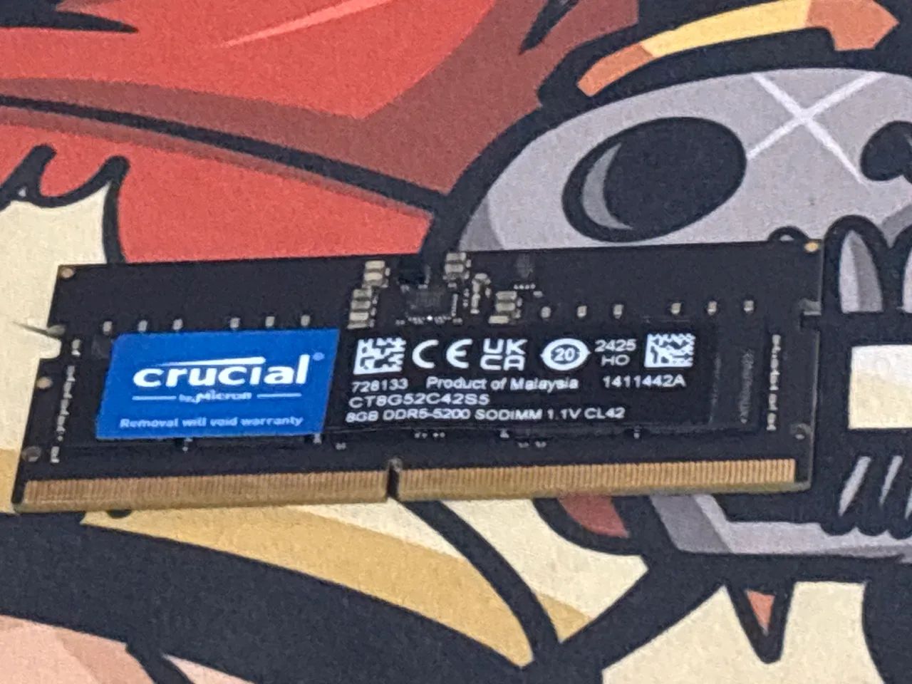 Memória Ram Notebook - 8GB SODIMM DDR5-5200hz