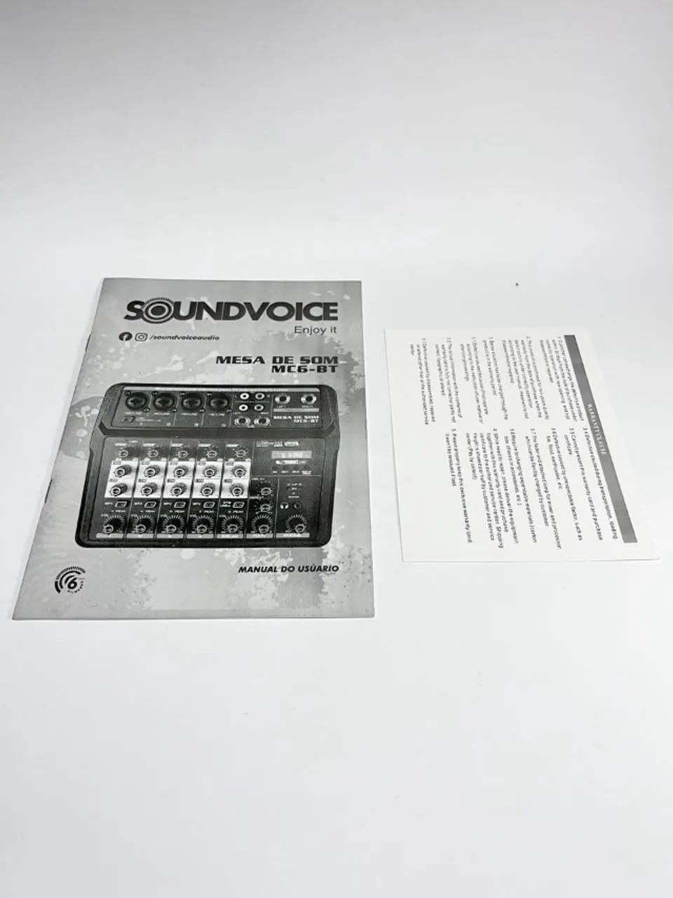 Mixer Soundvoice MC6-BT Bluetooth USB Interface de Áudio - Foto 5