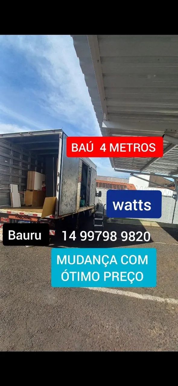 FRETES COM ÓTIMO $$ EM BAURU E PRA FORA