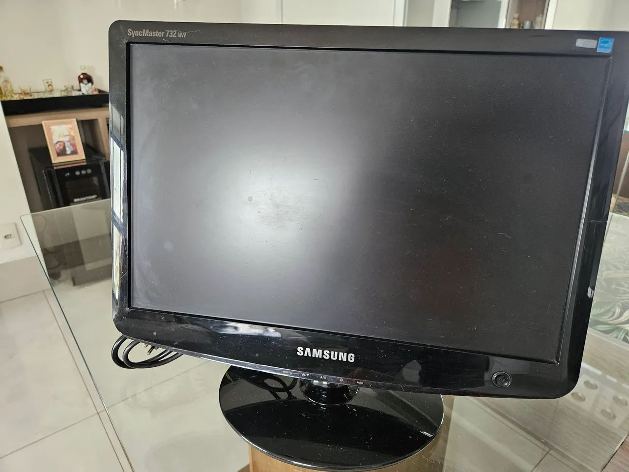 Monitor Samsumg 17" com adaptador hdmi