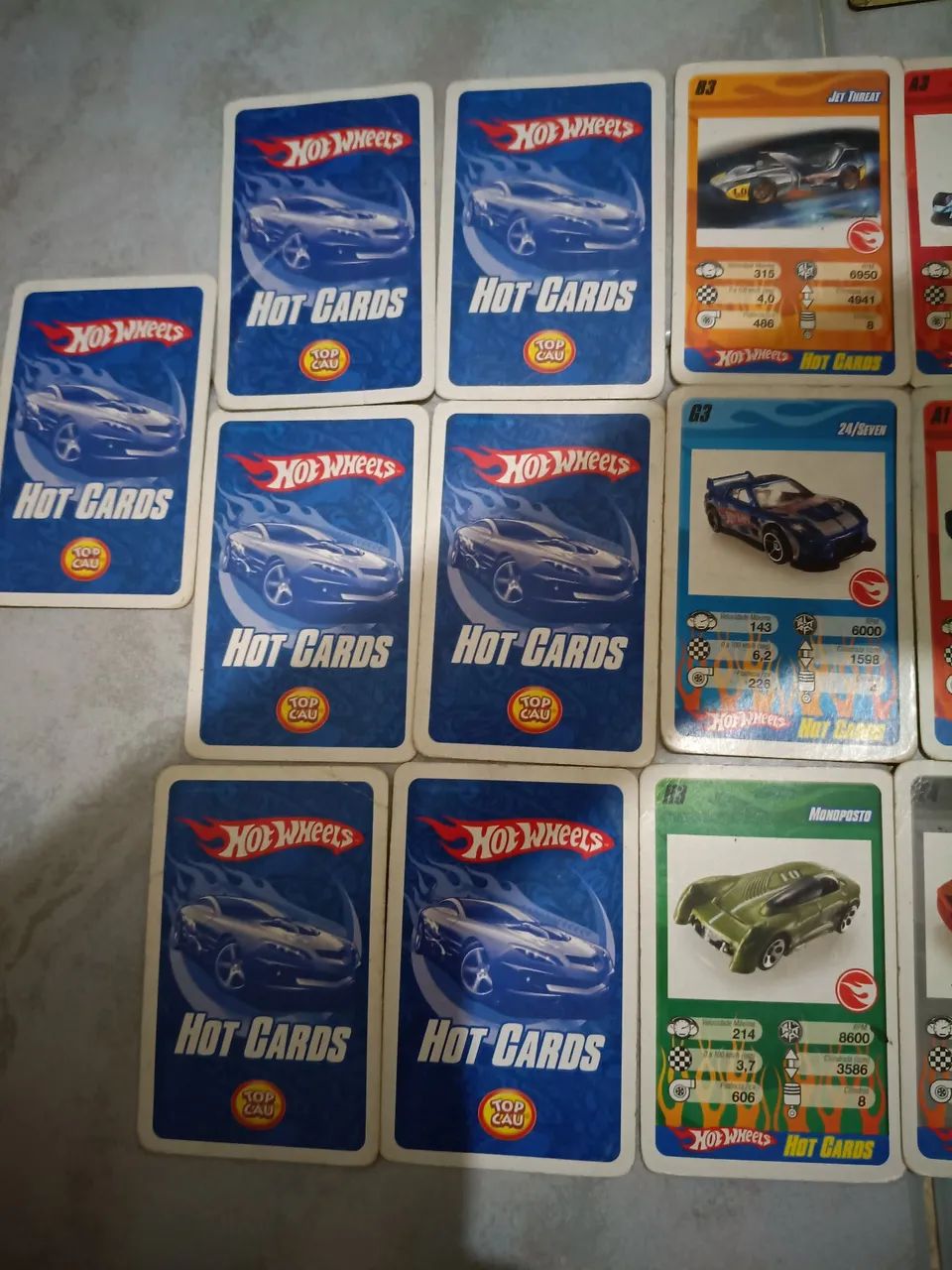 CARDS HOT WHEELS TOP CAU