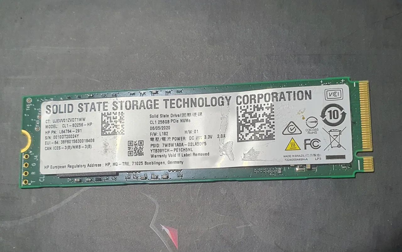 Ssd nvme 256gb