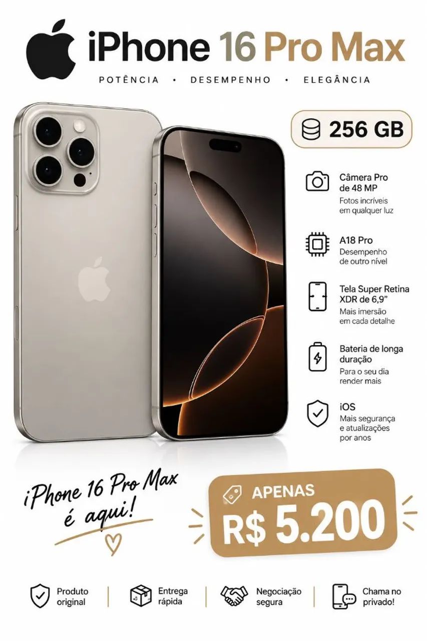 Iphone 16 pro max 256gb 