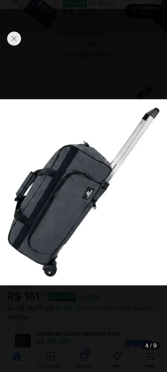 Mala de bordo 10kg