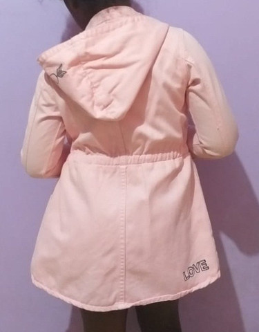 jaqueta parka rosa