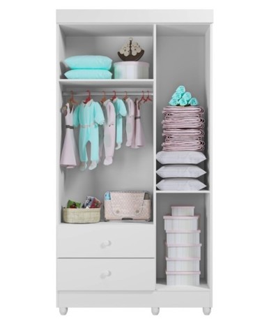 Guarda Roupa Infantil 3 Portas Life 100% MDF Agt - Entrega Rápida - Foto 5