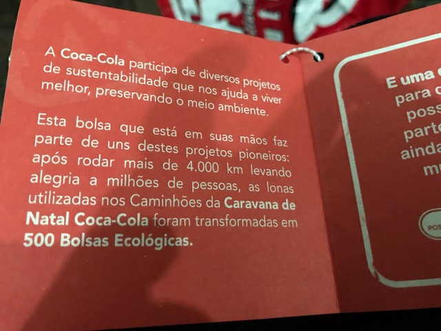 p/Colecionador - Sacolas de Lona de Caminhão da Coca-Cola - Foto 4