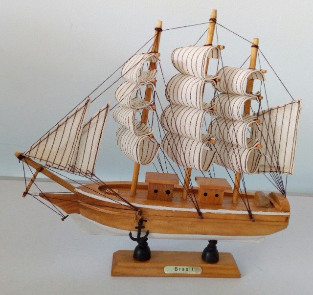 Mini Barco Decoração Colecionador Embarcação Caravela valor cada - Foto 3