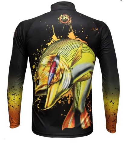 Camisa proteção uv pesca camping - Foto 2