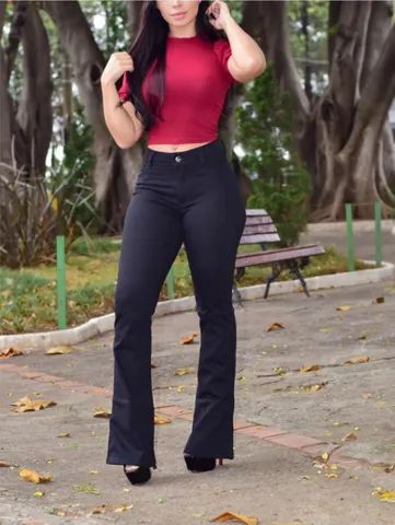 Calça Flare Preta